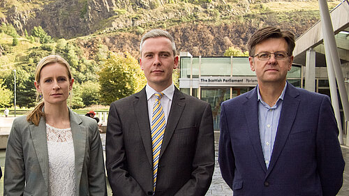 Morven-May MacCallum, David Green and Andrew Baxter